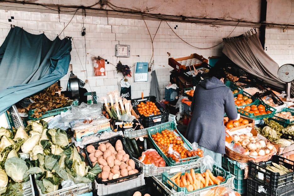 Mercado do Bolhao em Porto Portugal