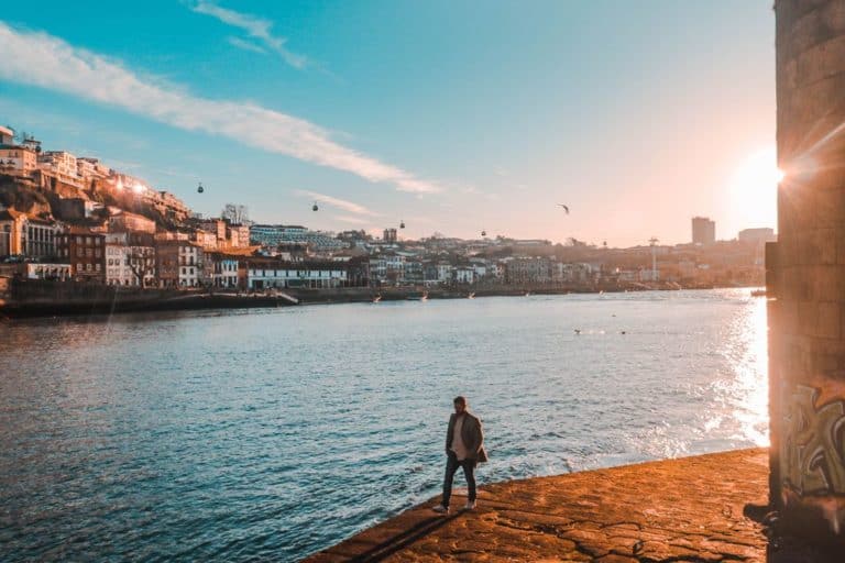 Rio Douro em Porto Portugal