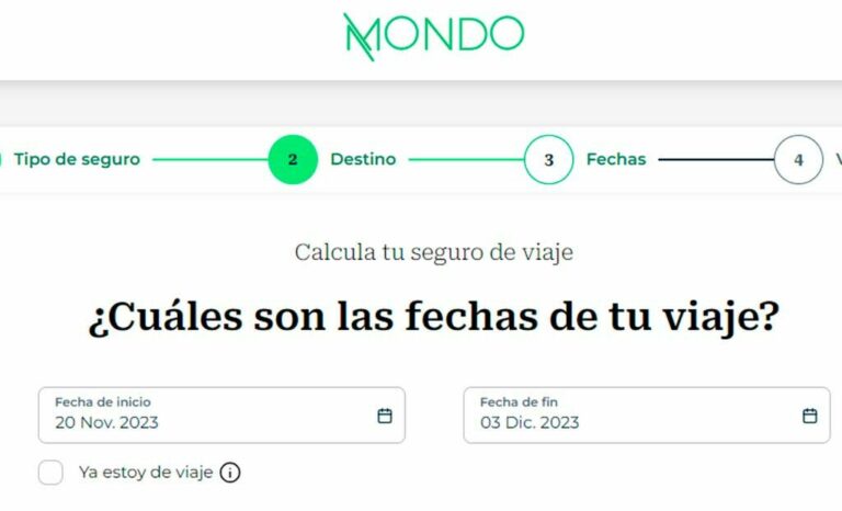 Elige las fechas de tu viaje con Mondo