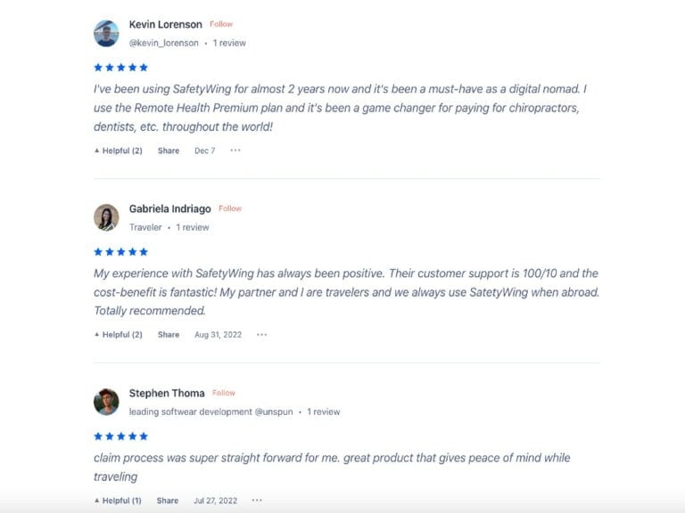 Safetywing reviews in 2025: Nomad Insurance and Nomad Health 4