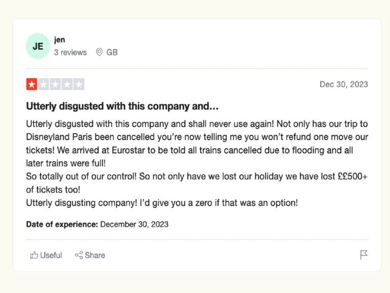 Getyourguide trustpilot review 3