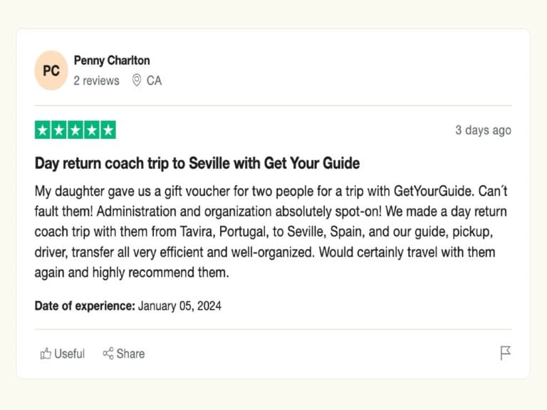 getyourguide trustpilot review