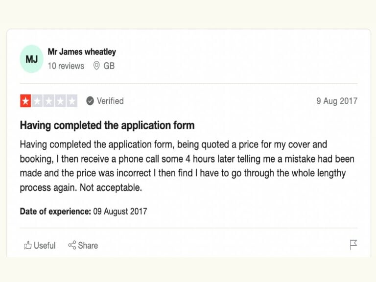 medical travel insurance trustpilot review 4